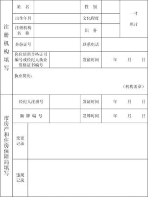 臨沂市房地產(chǎn)經(jīng)紀人注冊登記表填寫指南